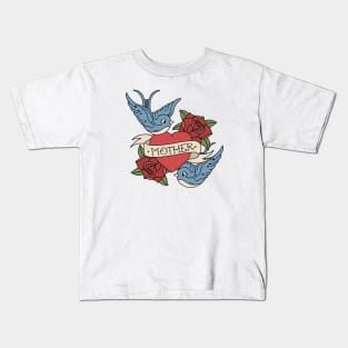 Vintage heart tattoo - Mother Kids T-Shirt